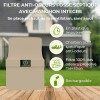 Points forts Filtre anti-odeurs pour fosse septique Sanifiltre avec manchon intégré pour montage en chapeau coloris sable