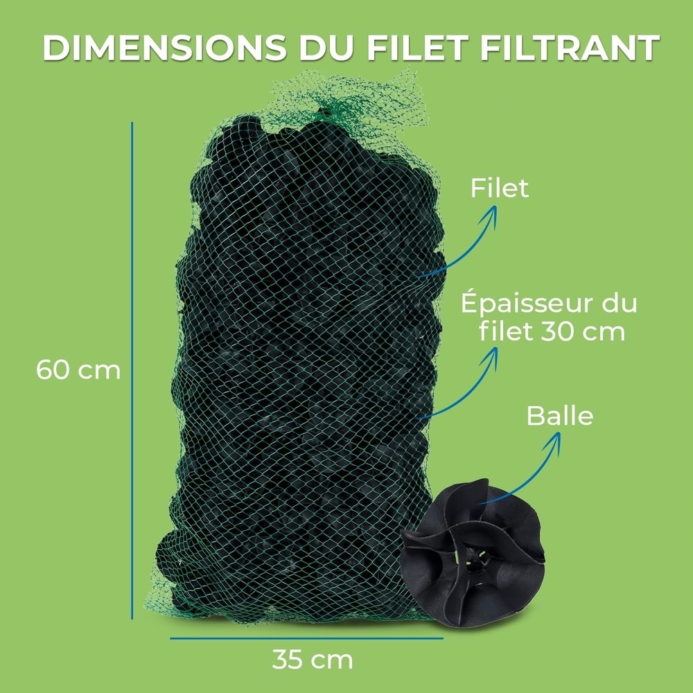 FILET FILTRANT POUR FOSSE SEPTIQUE , REMPLACE LA POUZZOLANE