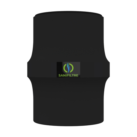 FILTRE ANTI-ODEURS AU CHARBON ACTIF POUR FOSSE SEPTIQUE , TOUTES EAUX , Ø 100 MM , COLORIS GRIS