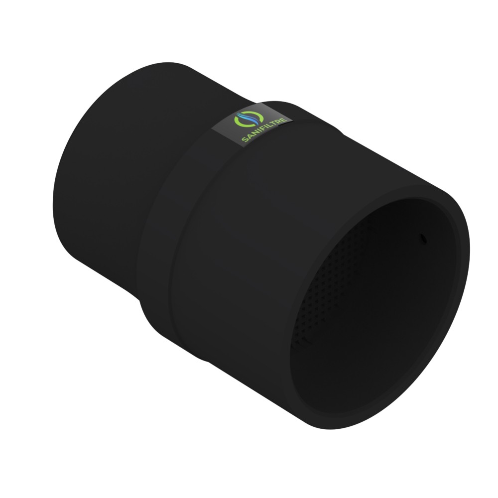 FILTRE ANTI-ODEURS AU CHARBON ACTIF POUR FOSSE SEPTIQUE + MANCHON GRIS