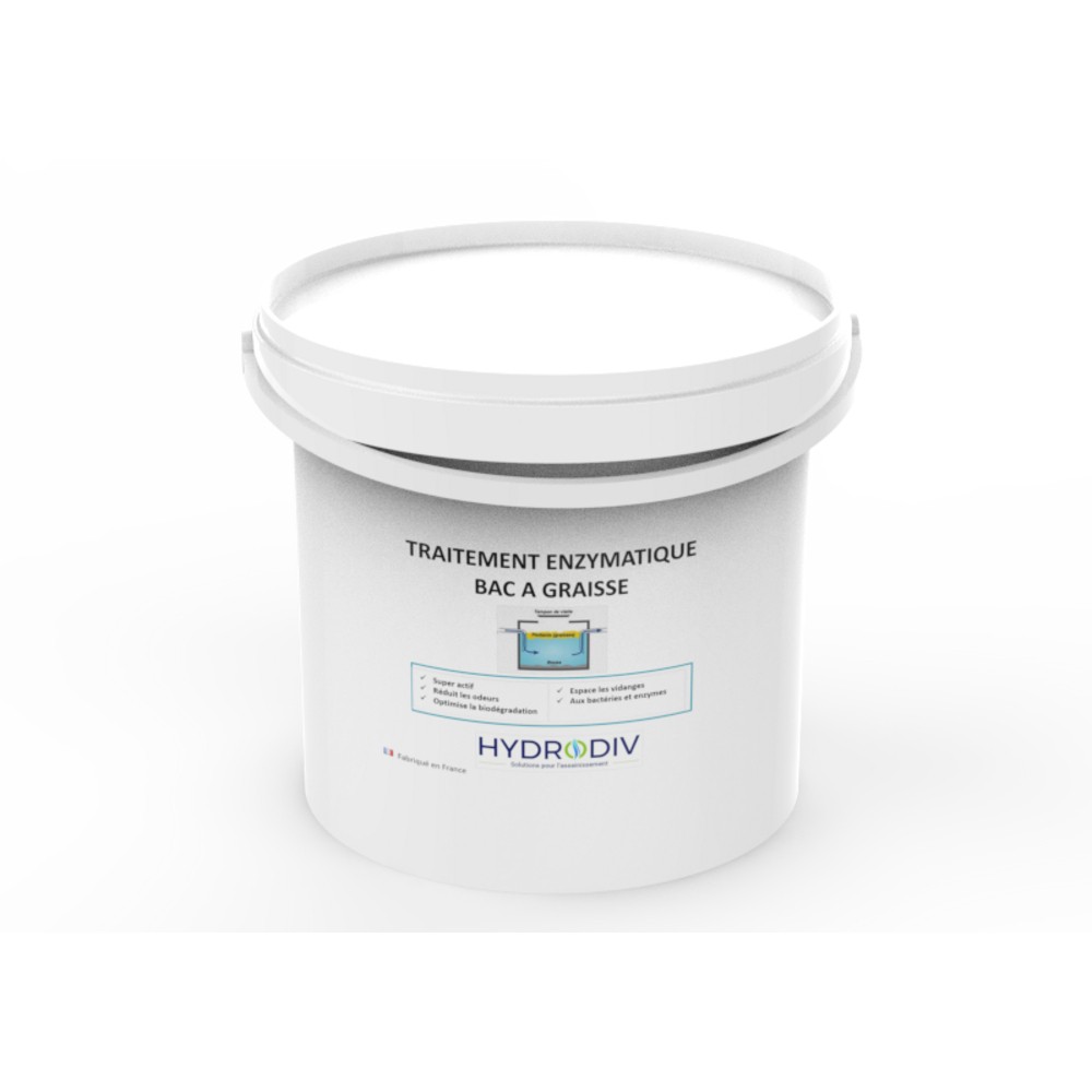 TRAITEMENT BAC A GRAISSE , ASSAINISSEMENT : POUDRE AUX ENZYMES 5 KG