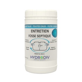 ENTRETIEN 7 MOIS POUR FOSSE SEPTIQUE , AUX BACTERIES ET ENZYMES vue de face