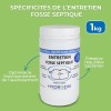 Avantages de l'ENTRETIEN 7 MOIS POUR FOSSE SEPTIQUE , AUX BACTERIES ET ENZYMES