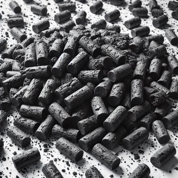 Charbon actif imprégné anti-H2S en pellets