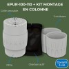 EPUR-100 FILTRE ANTI-ODEURS AU CHARBON ACTIF POUR FOSSE SEPTIQUE , TOUTES EAUX , Ø 100 MM