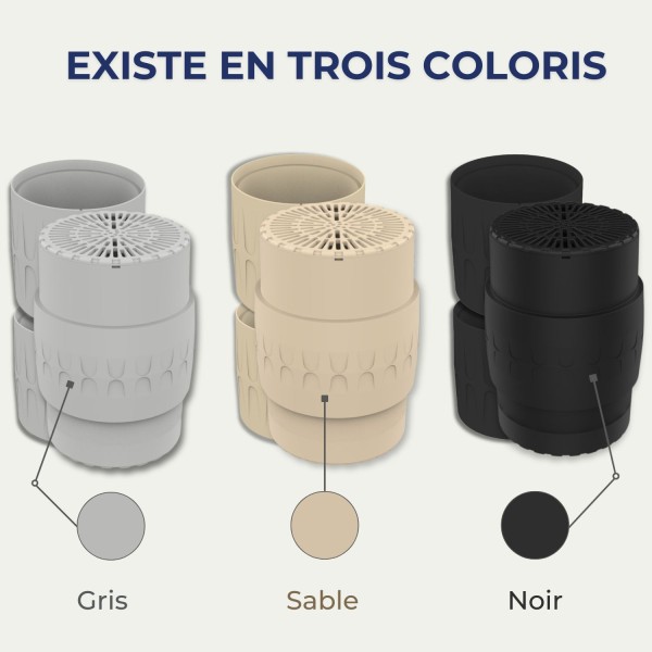 EPUR-100 FILTRE ANTI-ODEURS AU CHARBON ACTIF POUR FOSSE SEPTIQUE , TOUTES EAUX , Ø 100 MM